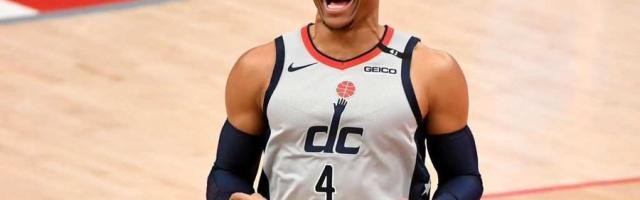 乐鱼-42+三双梦回MVP赛季！这一次，奇才输了韦少没输